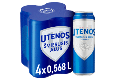 UTENOS UTENOS alus 5,0%, 4vnt po 0,568 l
