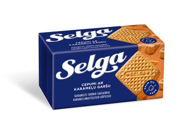 Sausainiai SELGA, karamelės skonio, 180 g