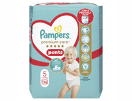 Sauskelnės-kelnaitės PAMPERS Premium Care Pants, Carry Pack, 5 dydis, 20 vnt.