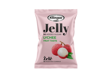 Ličių skonio želė be pridėtinio cukraus, 95 g