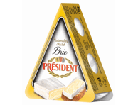 Bri sūris PRESIDENT su baltuoju pelėsiu, 60 % rieb. s. m., 125 g