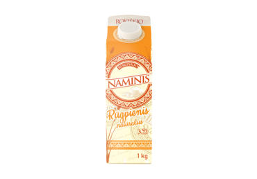 Natūralus rūgpienis ROKIŠKIO NAMINIS, 3,5 % rieb., 1 kg