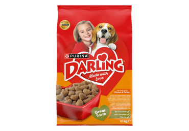 Sausas šunų ėdalas DARLING su paukštiena, 10 kg