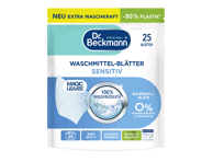 Skalbinių servetėlės ​​DR. BECKMANN Magic Leaves Laundry Detergent, 25 sk., 25 vnt.