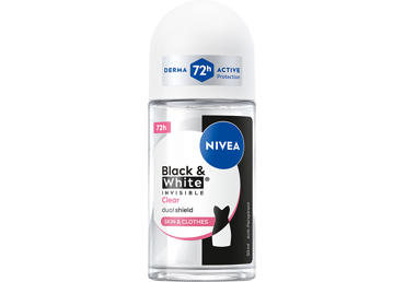 NIVEA BLACK&WHITE CLEAR rutulinis antiperspirantas moterims, 50 ml