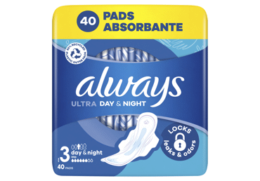 Higieniniai paketai ALWAYS UL.DAY&NIGHT MP, 40 vnt