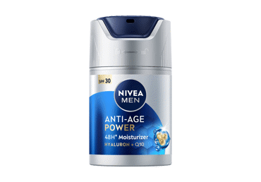 Veido kremas vyrams NIVEA MEN ANTI-AGE POWER HYALURON + Q10 SPF30, 50 ml
