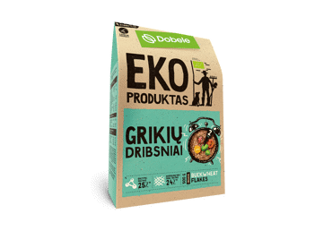 Ekologiški grikių dribsniai DOBELE, 500 g