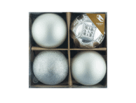 Kalėdų eglės žaisliukų rinkinys 4vnt