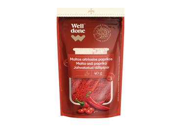 Maltos aitriosios paprikos WELL DONE, 40 g