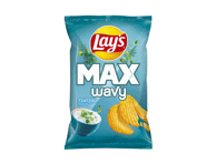 Bulvių traškučiai LAY'S MAX WAVY, tzatzikio skonio, 120 g