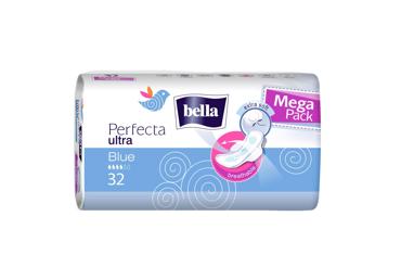 Higieniniai paketai BELLA PER.ULT.BLUE MEGA P., 32 vnt.