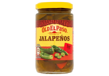 Pjaustytos žaliosios Chalapos paprikos OLD EL PASO, 215 g