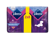 Higieniniai paketai LIBRESSE ULTRA GOODNIGHT, 16 vnt.