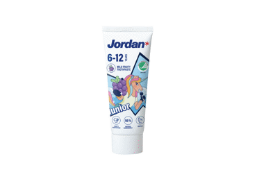 Vaikiška dantų pasta JORDAN vaisių skonio,6-12 metų, 50 ml - 3