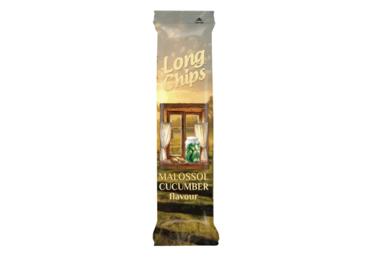 Traškus užkandis LONG CHIPS, marinuotų agurkų skonio, 75 g