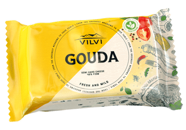 Puskietis sūris VILVI GOUDA, 45% rieb.s.m., 240 g