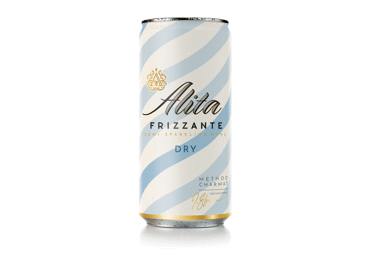 Pusiau putojantis baltasis sausas vynas ALITA FRIZZANTE, 200 ml