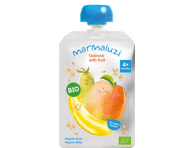 KOŠĖ Eko Mangų, bananų, kriaušių, avižų - 6 mėn 90g Pouch MARMALUZI