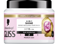 Plaukų kaukė GLISS 4IN1 Shine, 400 ml