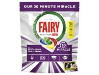 Automatinių indaplovių kapsulės FAIRY Platinum+ Lemon Miracle, 31vnt
