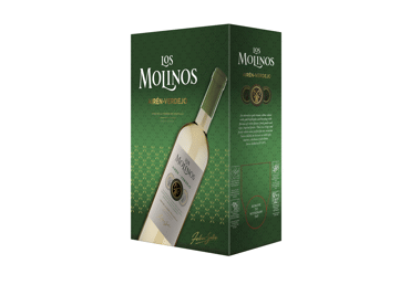 Baltasis sausas vynas LOS MOLINOS, 3 l, 3 l