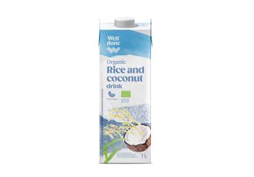 Ekologiškas ryžių ir kokosų gėrimas WELL DONE, 1 l