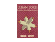 Luban lock žymekliai, 3 vnt., 6 spalvos