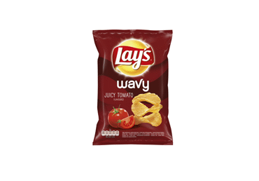 Pomidorų skonio bulvių traškučiai LAY'S WAVY, 130 g Pomidorų skonio bulvių traškučiai LAY'S WAVY, 130 g
