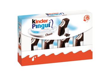 Batonėliai KINDER PINGUI su pienu, 29,7 % rieb., 240 g