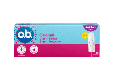 Higieniniai tamponai O.B. ORIGINAL SUPER PLUS, 16 vnt.