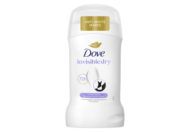 Moteriškas pieštukinis dezodorantas DOVE INVISIBLE DRY, 50 ml