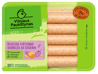 Šviežios vištienos dešrelės su čederiu, 400 g