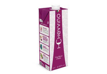 Raudonasis sausas vynas CHEVVINO, 1 l