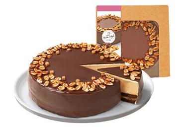 Sūrio tortas su karamele SNIKERIS, vidutinis, 1 kg