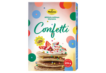 Miltų mišinys MALSENA blynams CONFETTI, 370 g