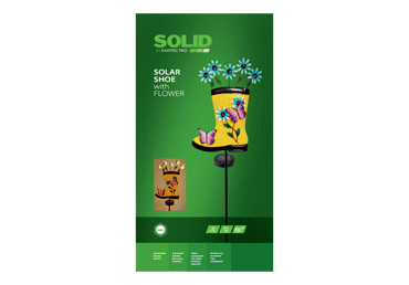 Sodo šviestuvas - batas su gėle SOLID