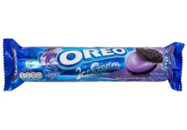 Sausainiai OREO POKEMON su mėlynių ledų skonio kremu, 110,4 g