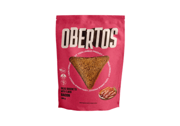 Duonos traškučiai OBERTOS, šoninės skonio, 100 g