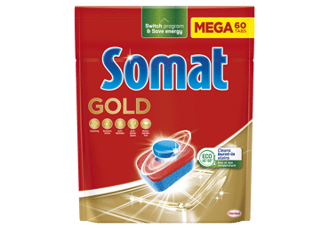 Indaplovių tabletės SOMAT GOLD, 60 vnt.