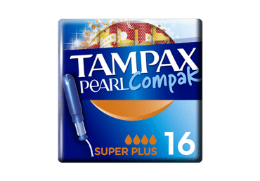 Tamponai TAMPAX COMPAK PEARL SUPER PLUS, 16 vnt.