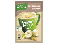 Tiršta pievagrybių sriuba KNORR CUP-A-SOUP su skrebučiais, 15 g