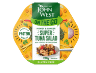 Tuno salotos JOHN WEST su medumi ir imbierais su lęšiais, 220 g