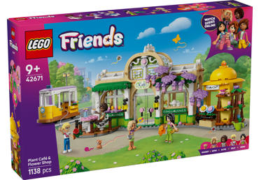 Konstruktorius LEGO AUGALŲ KAVINĖ IR GĖLIŲ PARDUOTUVĖ 42671, 1 vnt.