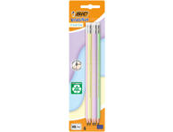 Grafitinis pieštukas BIC PASTEL su trintuku, 5 vnt.