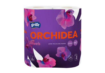 Popieriniai rankšluosčiai GRITE ORCHIDEA (3 sluoksnių), 2 vnt.