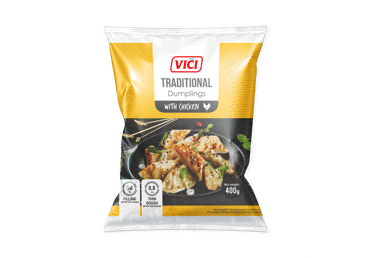 Šaldyti koldūnai VIČI TRADITIONAL STYLE su vištiena, 400 g