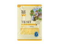 TILŽĖS sūris WELL DONE (riekėlės), 45 % rieb. s. m., 400 g