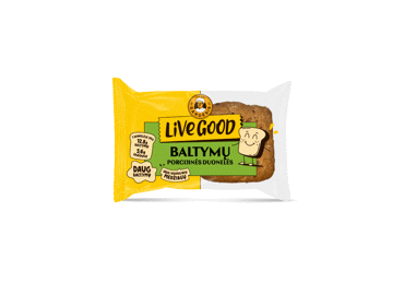 Porcinės baltymų duonelės LIVE GOOD, 180 g