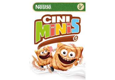 Dribsniai NESTLE CINI MINIS, cinamono skonio, 375 g